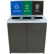 Busch Systems triple Sessanta w/signe cadre-69 gallons-ardoise-102097