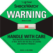SpotSee™ ShockWatch™ Indicateurs d’impact, gamme 100G, vert, 50/ Box