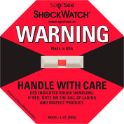 SpotSee™ ShockWatch™ Indicateurs d’impact, gamme 50G, rouge, 50 / Box