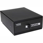 V-Line Slide-Away Portable Safe 10123-S FBLK - 2 Gun Cap. 12"W x 10"D x 4"H, Black