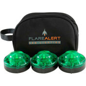 FlareAlert Pro à piles Kit de balise d’urgence 3 LED, vert, B3-FP-G