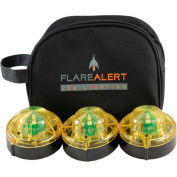 FlareAlert Pro Battery Powered LED Emergency 3 Beacon Kit, Yellow, B3-FP-Y