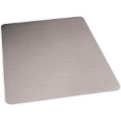 ES Robbins® Office Chair Mat pour tapis - 46 "x 60" - en acier inoxydable finition - bord droit