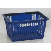 Good L ® Standard Plastic Shopping Basket avec poignée en plastique 20 litres 17"L x 12"W x 9"H Noir, qté par paquet : 12