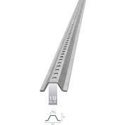 U-Channel Sign Post, 7'L, 1.12 lbs./ft., Galvanized Post, Holes 30" Down Post