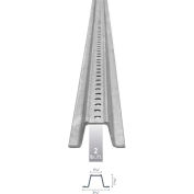 U-Channel Sign Post, 12'L, 2 lbs./ft., Galvanized Post with Holes Top to Bottom