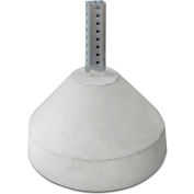 125 lbs. Round Concrete Base with 18" Nesting Sleeve (Accepts 2" Square Post)