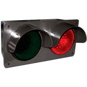 108982 LED Traffic Controller Signal, Horizontal, Red/Green, Wall Mount, 120V