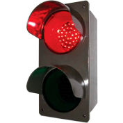 108983 Signal de contrôleur de trafic LED, vertical, rouge/vert, support mural, 120V