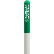 113785A Round Dome Utility Sewer Marker, White Pole 72"H, 48" Above Ground, Green