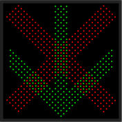 Robinet LED Blank-Out Sign, x / Flèche vers le bas, 24 « H x 24 " L x 6 " P
