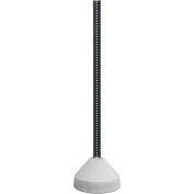 125 lbs. Concrete Base with 6' U-Channel Post, 18" Diameter, For Signs up to 24" x 24"