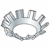 1/4" External Tooth Countersunk Lock Washer - .267/.255" I.D. - Steel - Zinc - Grade 2 - 100 Pk
