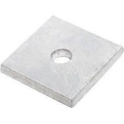 3/4 » Rondelle carrée - 13/16 » I.D. - 3/16 » Épais - Acier - Galvanisé - Grade 2 - Pkg de 25