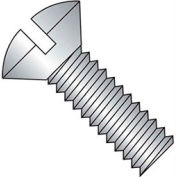 M3 x 0.5 x 10mm Machine Screw - Slotted Oval Head - Steel - Zinc DIN 125B - Pkg of 100