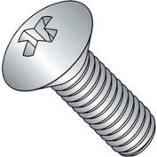 M6 x 1.0 x 40mm Machine Screw - Phillips Oval Head - Steel - Zinc - DIN 125B - Pkg of 100