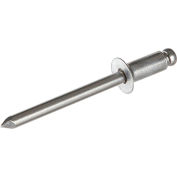 Pop Blind Rivet - 1/8 x 4-4 - Countersunk Head - Up to 1/4" Grip - Aluminium/Aluminium - Pkg de 500