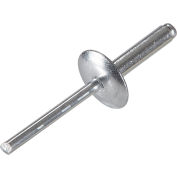Pop Blind Rivet - 3/16 x 6-6 - Large Flange Head - Up to 3/8" Grip - Aluminum/Aluminum - Pkg of 250