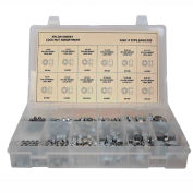 Assortiment de écrous de serrure en nylon finis 335 pièces - #4 à 5/8 » - Grade 2 - Acier - Zinc