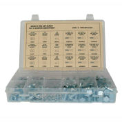 330 Pièces Hex Head Cap Screw Assortiment - 1/4" à 3/8" - Grade 2 - Acier - Zinc