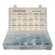 400 Piece Metric Machine Screw Assortment - M3 to M6 - Phillips Flat Head - Steel - Zinc