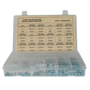 400 Piece Metric Machine Screw Assortment - M3 to M6 - Phillips Pan Head - Steel - Zinc