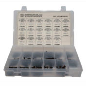 Assortiment de vis en tôle de 275 pièces - #6 à #12 - Phillips Oval Head - Oxyde noir