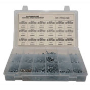 465 pièces Self Drilling Screw Assortiment - #6 à 1/4" - Hex Washer Head - Acier - Zinc