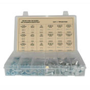 330 Pièces Hex Head Cap Screw Assortiment - 1/4" à 3/8" - Grade 5 - Acier - Zinc