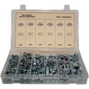 315 Pièces Fini Hex Nut Assortiment - 1/4" à 5/8" - Grade 2 - Fil fin - Acier - Zinc