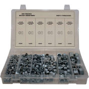 Assortiment de noix hex de 315 pièces finies - 1/4 » à 5/8 » - Grade 2 - Fil grossier
