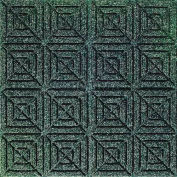 Dalle de moquette Waterhog Classic 2205714000, géométriques, 18" L X 18" W X 1/4 « H, gris moyen, 12-PK