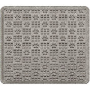Waterhog Cargo Mats with PawPrint Pattern, 31" x 27", Medium Gray - 3907570003070