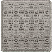 Waterhog Cargo Mats with PawPrint Pattern, 36" x 35", Medium Gray - 3908570003070