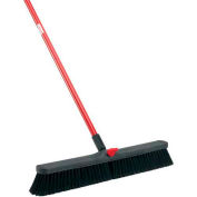 Libman Commercial Push Broom with Resin Block - 24 - Fine-Duty Bristles - 801 - Pkg Qty 4