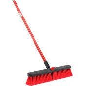 Libman Commercial Push Broom With Resin Block - 18" - Medium-Duty Bristles - 804 - Pkg Qty 4