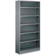 Tri-Boro Boxer® Closed Starter, CSB85-2448-7X, 48"W x 24"D x 85"H, 7 Shelves, 18 Ga, Dark Gray