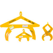Rig-Master Pipe Tongs, 2000 Lbs. Capacity, Yellow, Steel, Adjustable Diameter 4-8", 1.31" Opening
