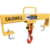 Lif-Truc Fork Lift Beam, Double Fork, Single Swivel Hook, 4, 000lb.