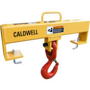 Lif-Truc Fork Lift Beam, Double Fork, Single Swivel Hook, 10, 000lb., 24" Dim A Size