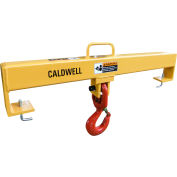Lif-Truc Fork Lift Beam, Double Fork, Single Swivel Hook, 10, 000lb., 36" Dim A Size