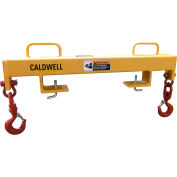 Lif-Truc Fork Lift Beam, Double Fork, Double Swivel Hook, 4, 000lb.