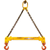 Strong-bac Adjustable Spreader Beam, 4000 lbs Capacity, 72", Chain Top Rigging, Yellow, Steel