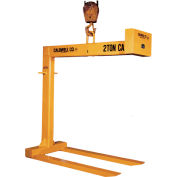 Strong-bac Vertical Pallet Lifter, Fixed Fork, 1 Ton Capacity, 48" Fork Length, Yellow