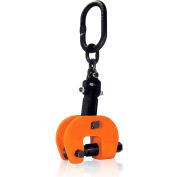 Renfroe Vertical Lifting, Locking, Screw Clamp, Orange, Steel, 3000 Lbs Capacity, 1-1/4" Opening