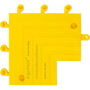 Wearwell® ErgoDeck® Heavy Duty Inside Corner 7/8" Thick 9" x 9" Yellow