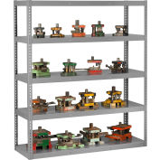 Global Industrial™ Boltless Heavy Duty Die Rack - 72"W x 24"D x 72"H - 5 Shelves - Medium Gray