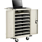 Mobile Storage & charger Cart pour 12 Laptop & Chromebook™ & tablettes, mastic, cETL, non assemblé