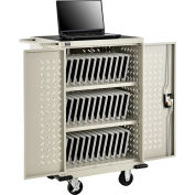 Mobile Storage & Charging Cart for 36 iPad® & Tablet Devices, Putty, cETL, Assembled