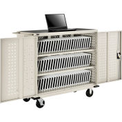 Mobile Storage & Charging Cart for 75 iPad® & Tablet Devices, Putty, cETL, Assembled